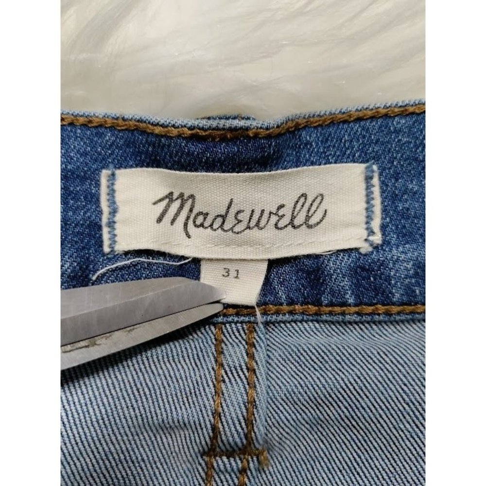 Madewell Womens Two Tone 5-Pockets Design Mini Denim Skirt Blue Size 31 - Picture 7 of 12
